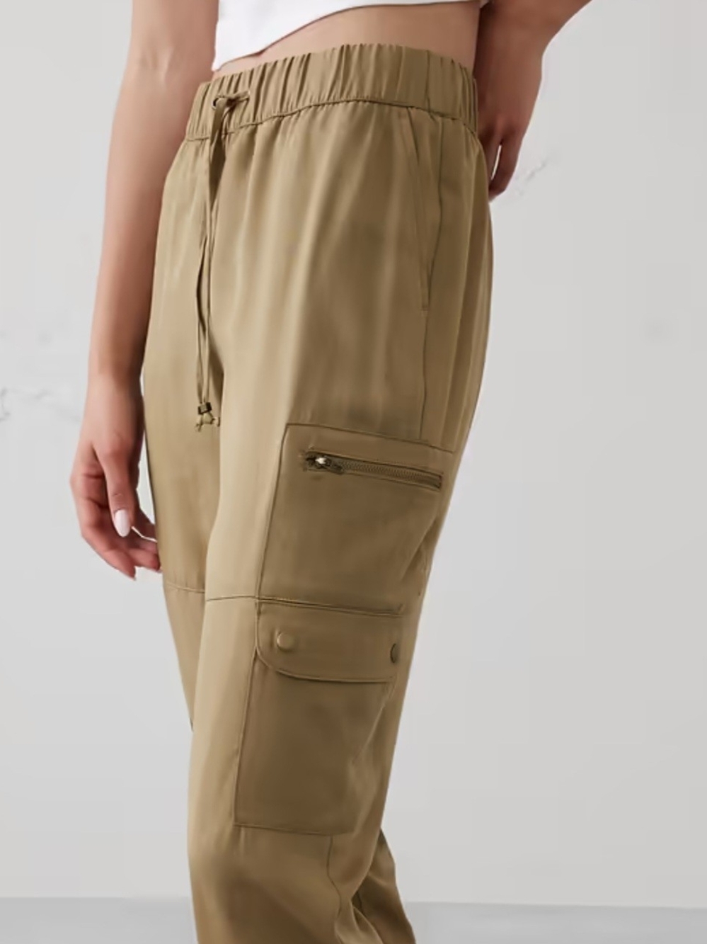 Banana Republic Women's Cargo Jogger Pants - Tan